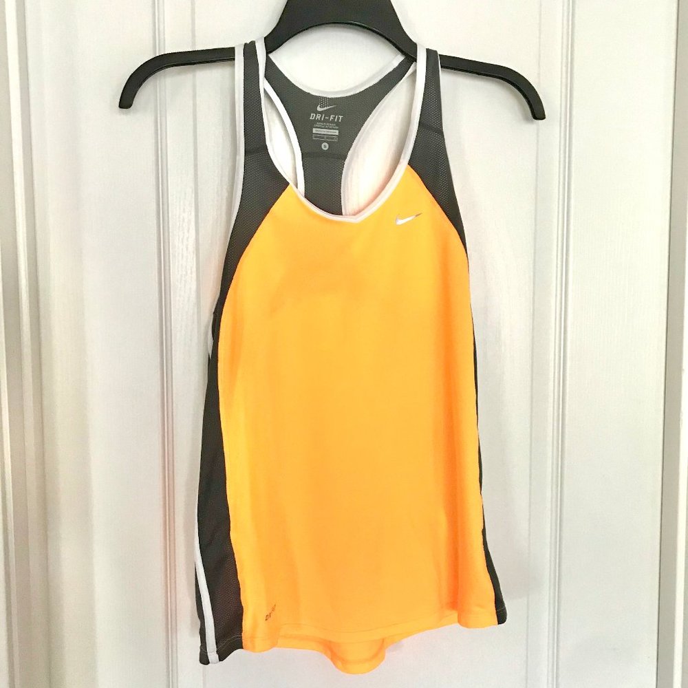 Neon Orange NIKE Dri-Fit Running Tank Top